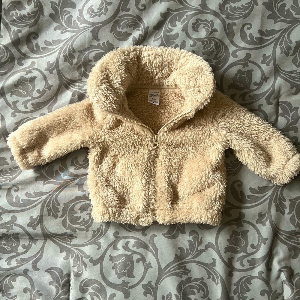 Baby girl teddy bear jacket